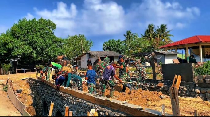 Pembangunan jembatan Armco Desa Bangka Jaya, Aceh Utara Capai 92 Persen.