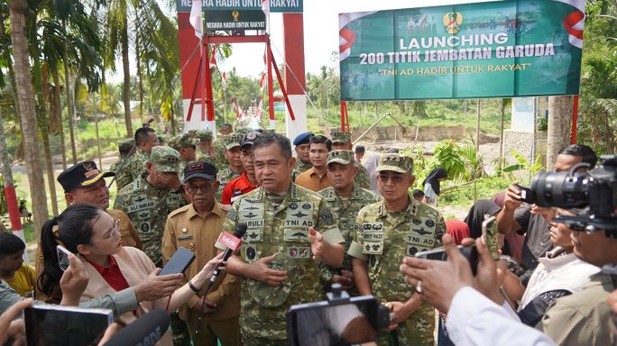 Kasad Resmikan Jembatan Perintis Garuda di Aceh, Buka Akses Wilayah Terpencil Pascabencana