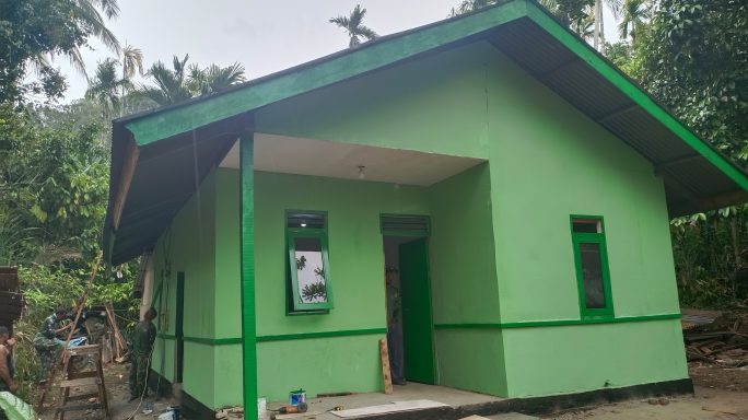 Kodim 0102/Pidie Rehab Rumah Lansia di Tangse, Progres Capai 95 Persen