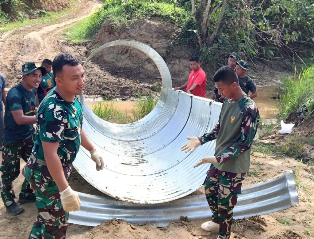 Pemasangan jembatan Aramco di wilayah Kodam IM sudah capai 42,9 Persen