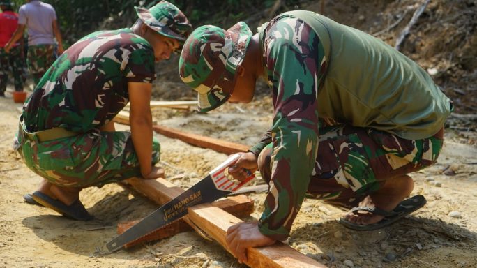 Satgas TMMD ke-128 Kodim 0117/Aceh Tamiang Laksanakan percepatan pembangunan infrastruktur