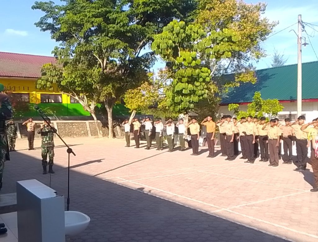 Kodim 0117/Aceh Tamiang Buka Persami KKRI, Di SMA Negeri 2 Kejuruan Muda