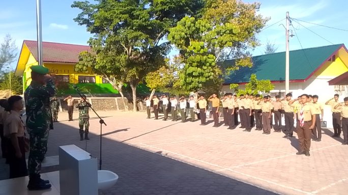 Kodim 0117/Aceh Tamiang Buka Persami KKRI, Di SMA Negeri 2 Kejuruan Muda
