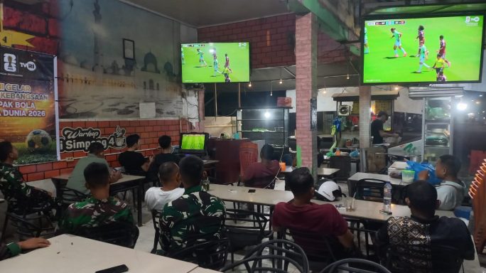 Melalui Nobar Piala Dunia 2026, Kodam Iskandar Muda Perkuat Kemanunggalan TNI dan Rakyat