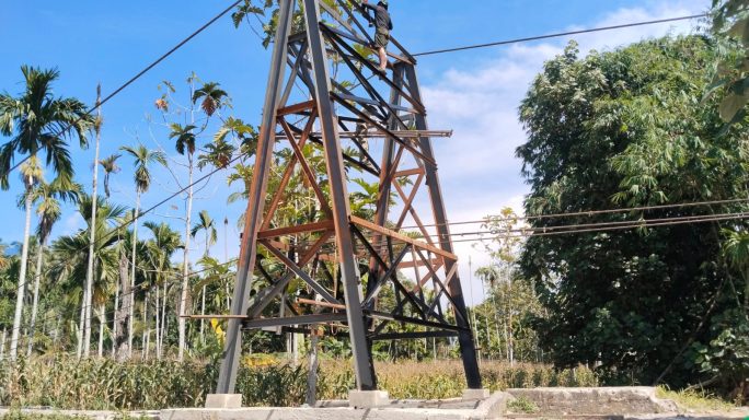 Kodim 0108/Agara dan Warga terus Percepat Pembangunan Jembatan Gantung Perintis di Lawe Pinis, Aceh Tenggara