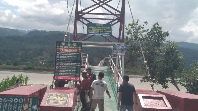 Percepat Pemulihan Akses Pascabencana di Aceh Tenggara, TNI rampungkan Tujuh Jembatan Gantung di wilayah tersebut